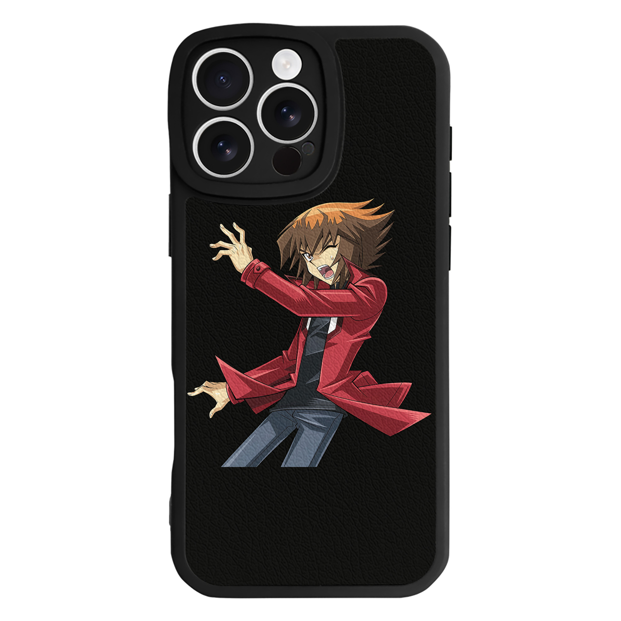 （画像用） 遊☆戯☆王 Yu-Gi-Oh! 【iPhone 16シリーズ対応】シリコンスマホケース（レザー調） 材質：シリコン